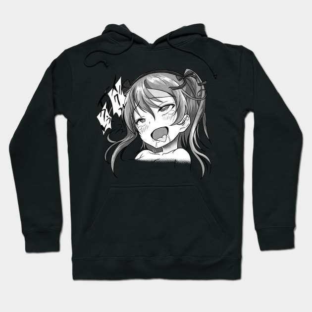 Ahegao Pleasure Face Otaku Ecchi Weeaboo Hentai Lover Hoodie by Juandamurai